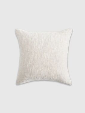 QUINCE 20x20 Cotton Slub Pillow Cover Cream 7514
